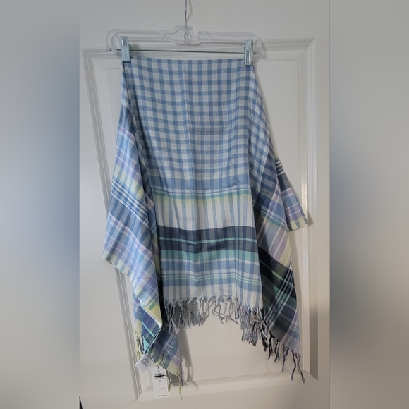 POLO Ralph Lauren Multicolored Plaid Scarf/Shawl/Wrap - Picture 3 of 4